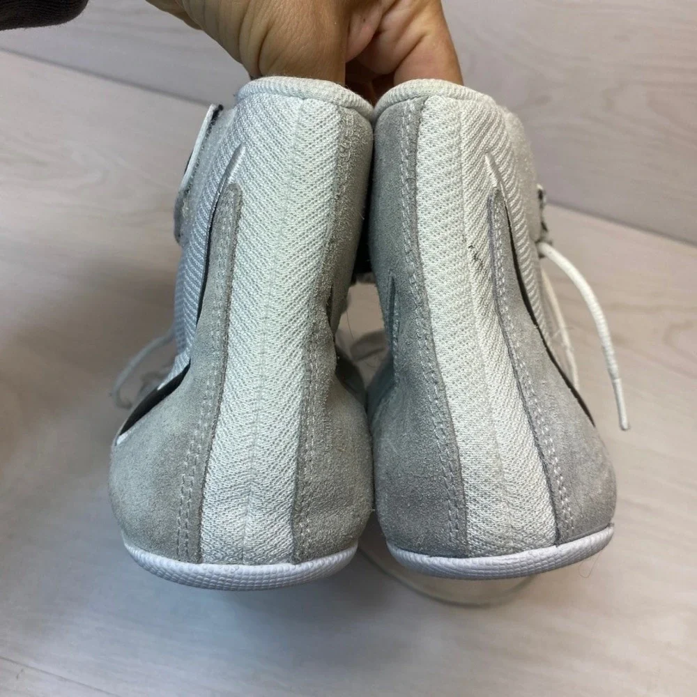 Nike Mens 12 Speedsweep VIII Wrestling Shoes High Top White Gray HF9132-100